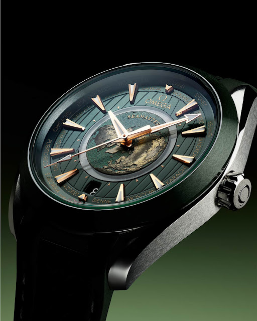 Omega công bố ba tùy chọn mới cho dòng Seamaster Aqua Terra Worldtimer
